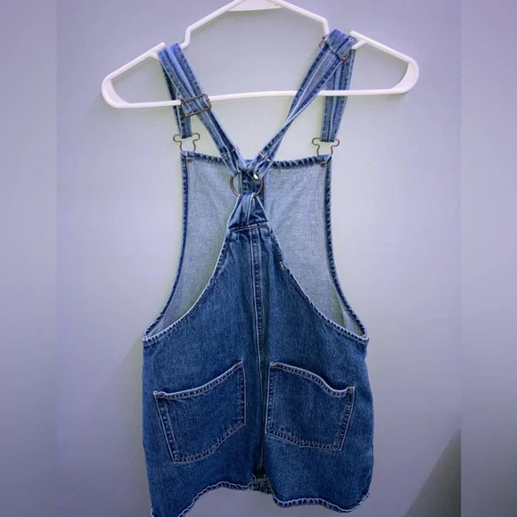 Denim Dress Overalls Jumper Mini - Picture 5 of 6